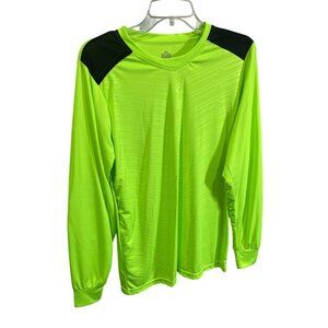 Admiral Neon Green Goalkeeper Jersey W/Elbow Padding M VaporDraw Tech Long Sleev